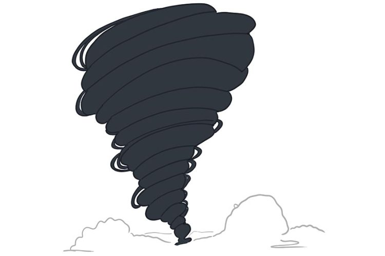 How to Draw a Tornado A Realistic Tornado Drawing