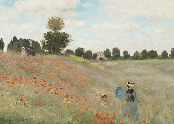 Wild Poppies Near Argenteuil by Claude Monet