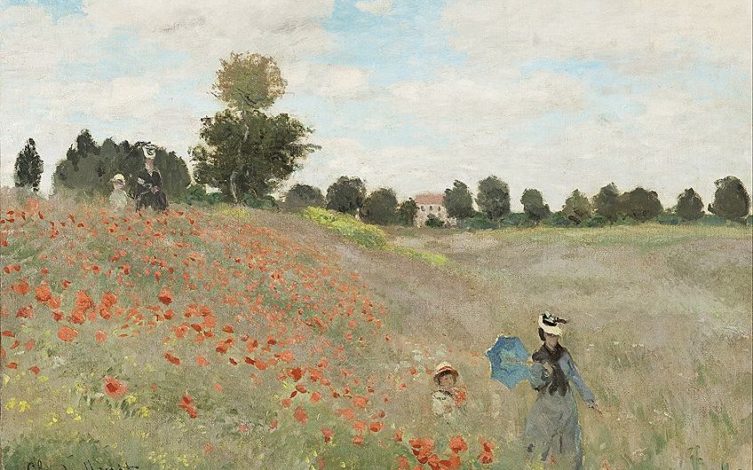 Wild Poppies Near Argenteuil by Claude Monet