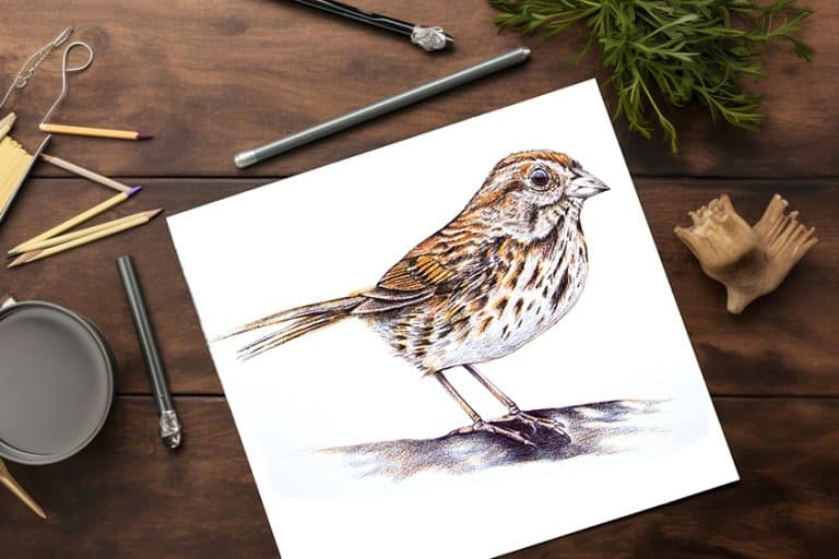 How to Draw a Sparrow – An Easy Beginners Drawing Tutorial
