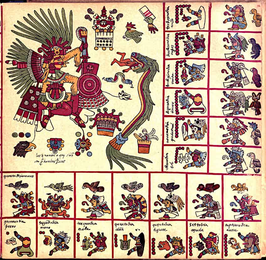 Aztec Manuscript Codex Art