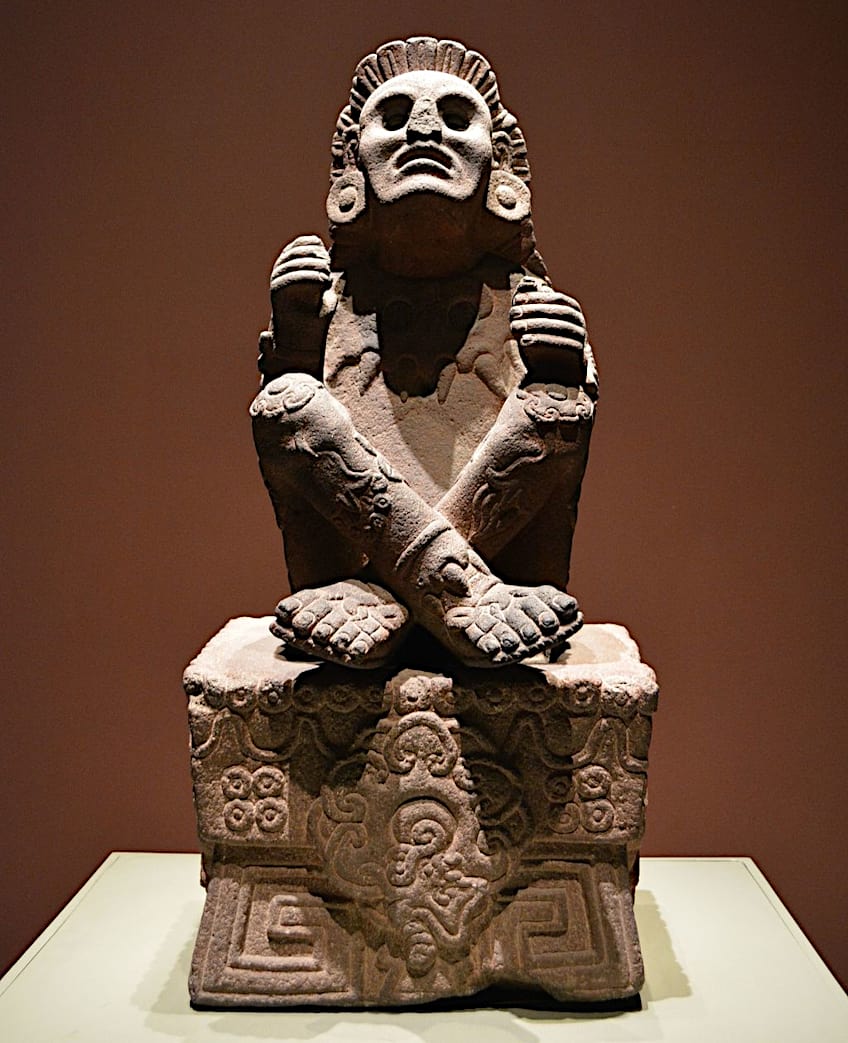 Aztec Stone Sculpture Art