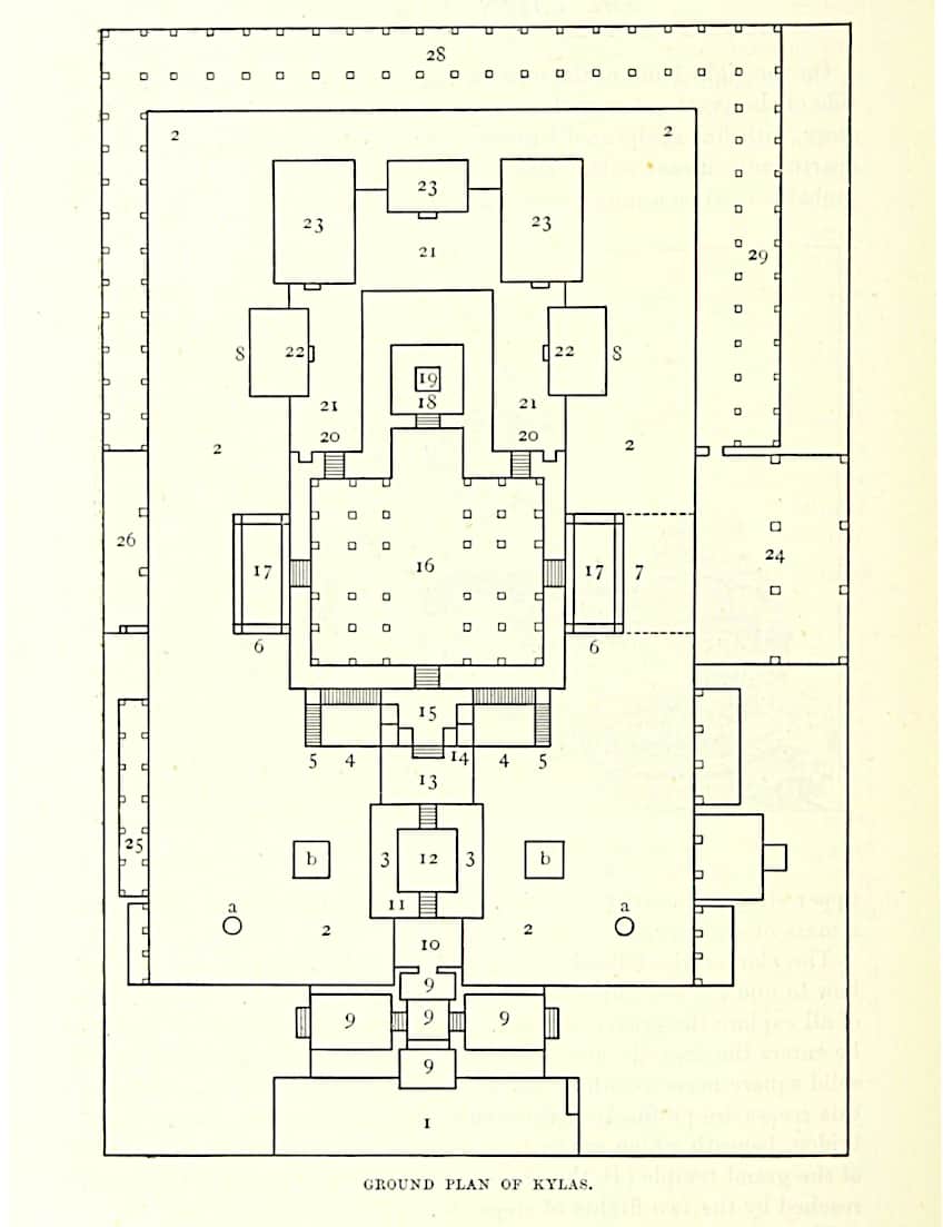 Floor Plan of Kailasa Temple