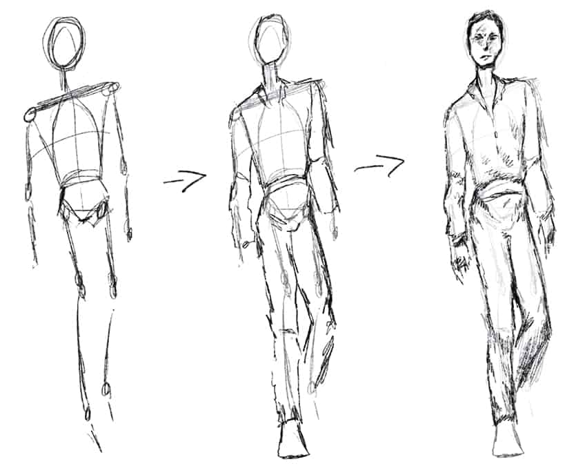 Male Figure Drawing Action Poses on Behance