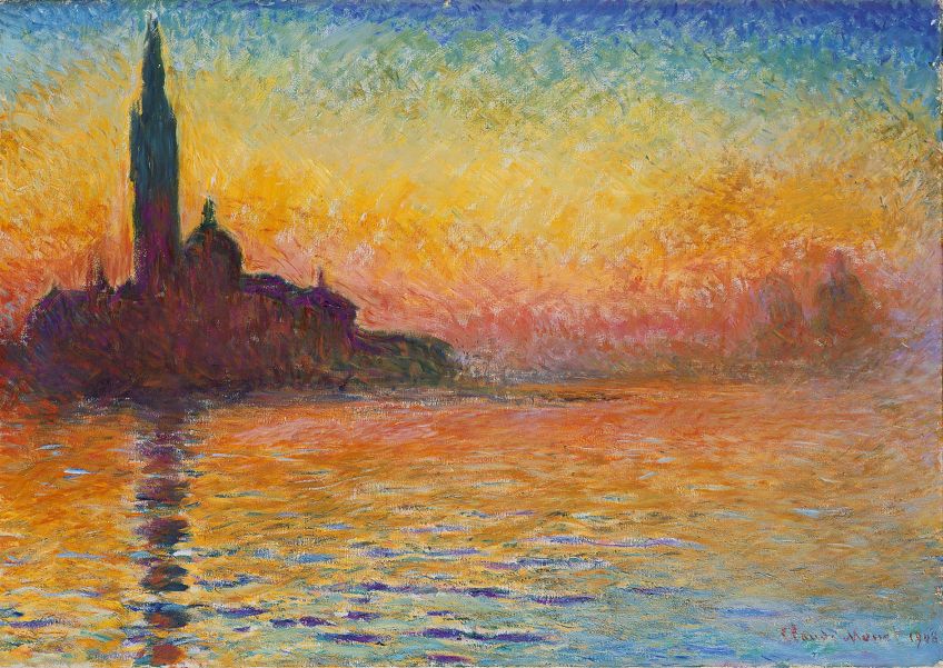 Monet Painting of a Sunset