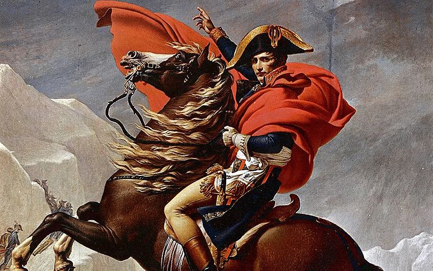Napoleon Crossing the Alps by Jacques Louis David