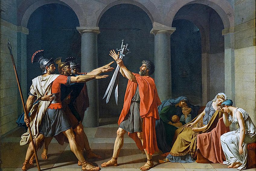 Oath of the Horatii by Jacques Louis David