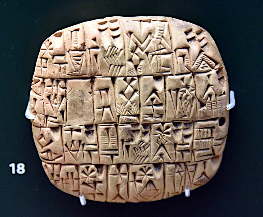 Sumerian Administrative Cuneiform Tablet