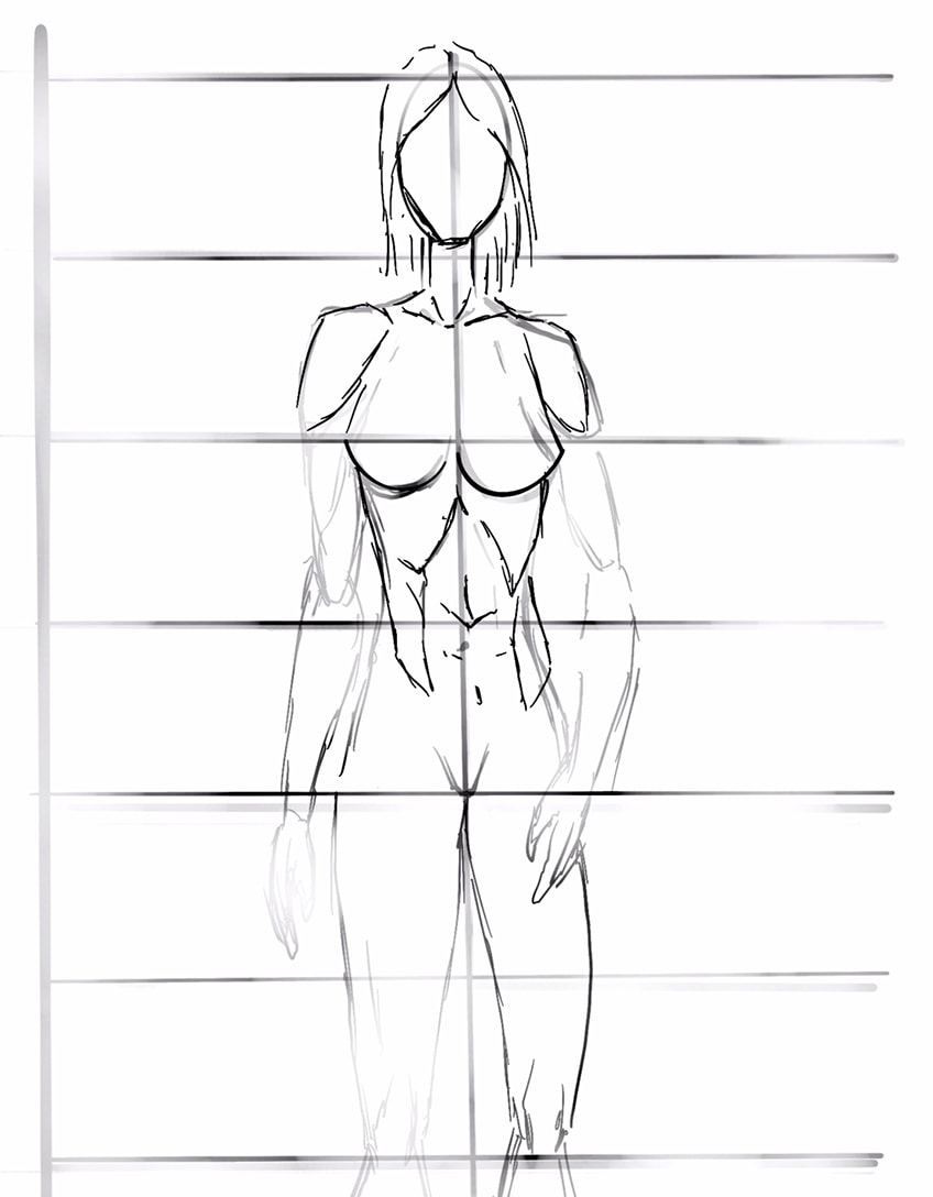 How to Draw Anime Girl Body Step by Step Tutorial - AnimeOutline