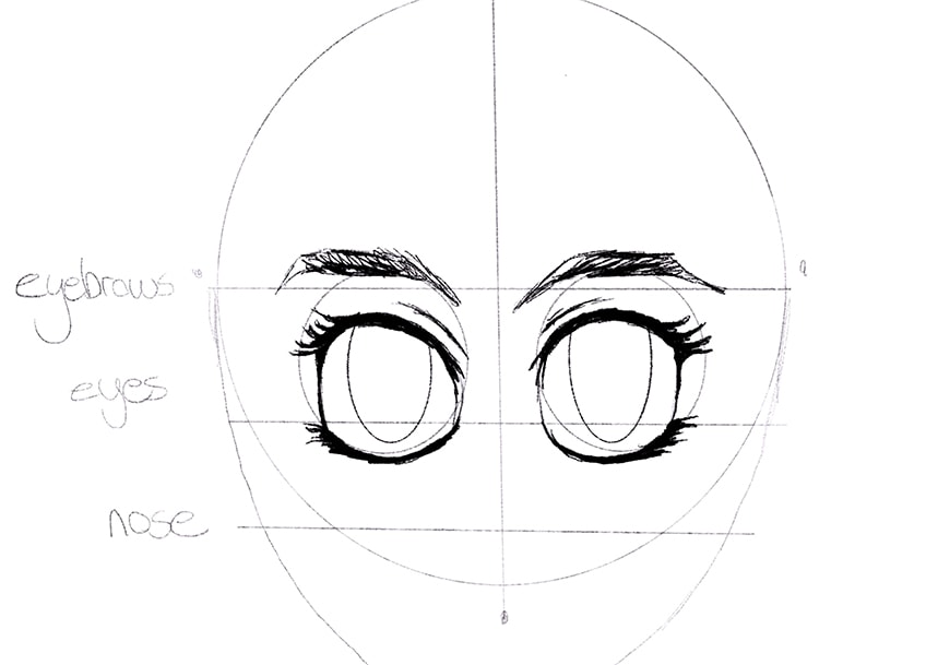 How to Draw an Anime Girl Face (Shojo) - FeltMagnet