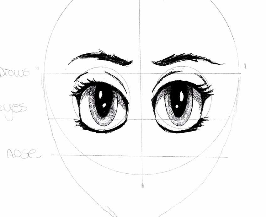 How to Draw Anime Eyes Easy Step by Step Tutorial