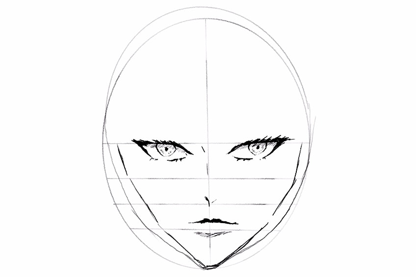 how to draw a anime hair