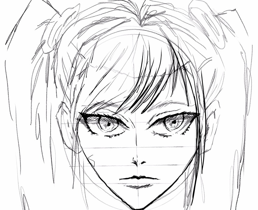 How to Draw Hair - Anime Hair Tutorial
