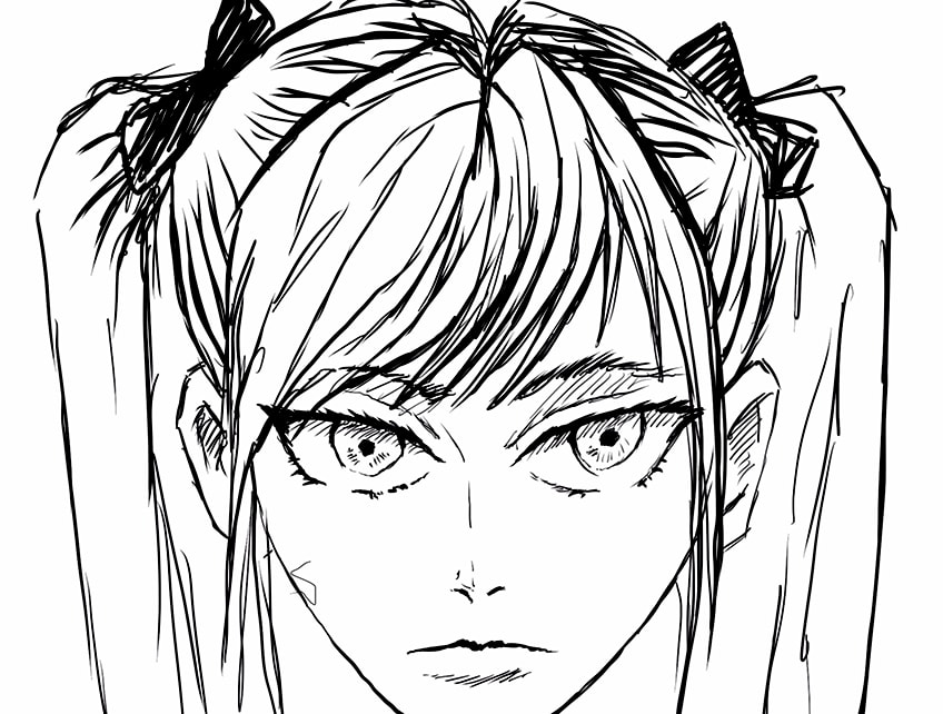 anime hair drawing 16