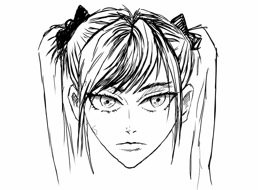 anime hair drawing tips