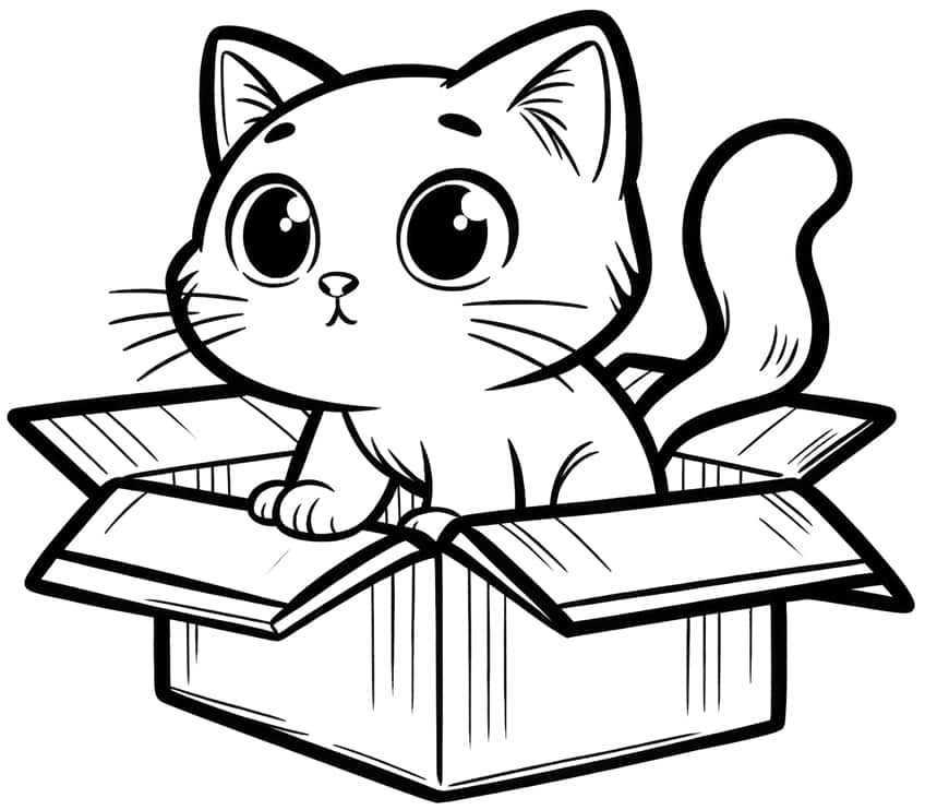 cat coloring page 06