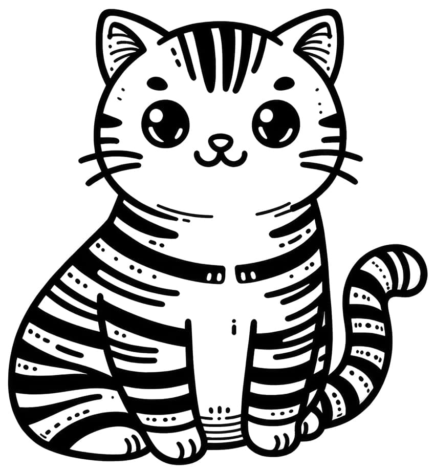cat coloring page 27