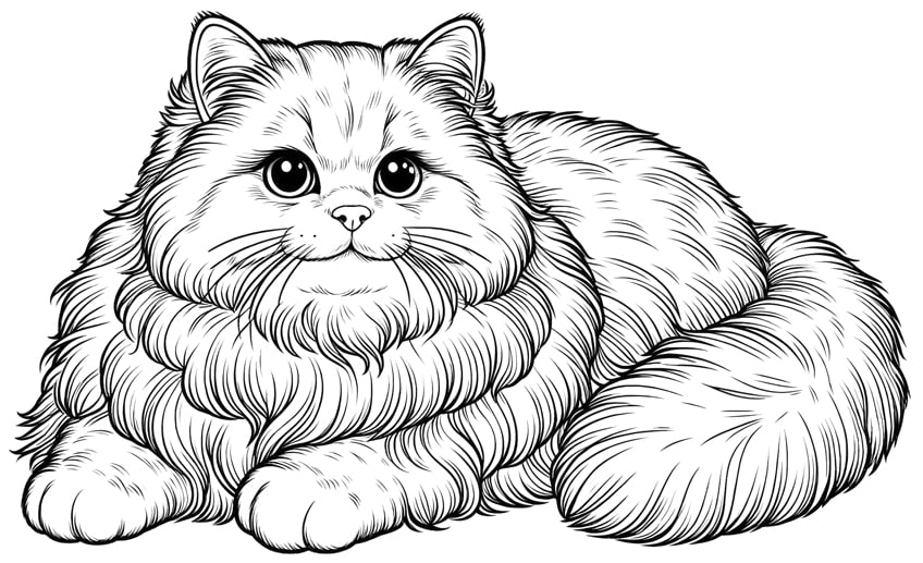 cat coloring page 28