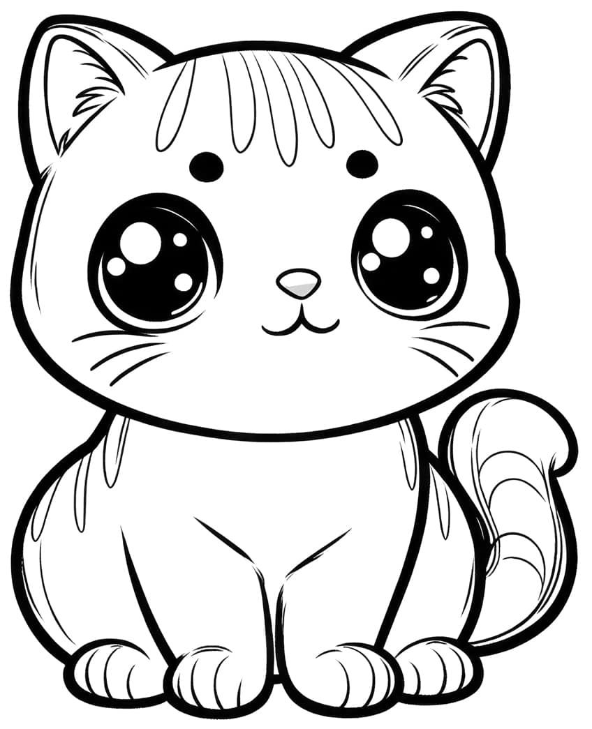 cat coloring page 29