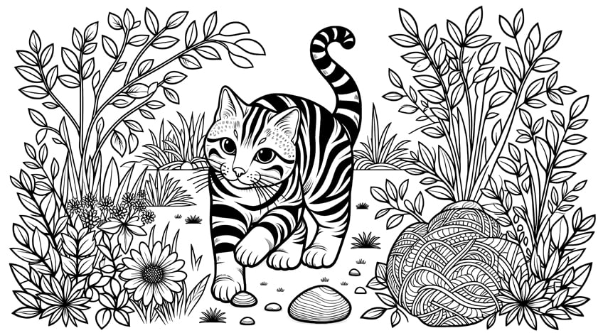 cat coloring page 33