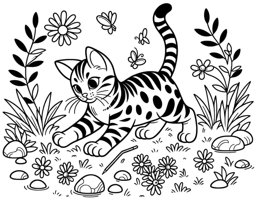 cat coloring page 36