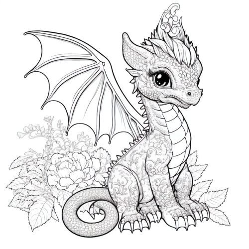 Dragon Coloring Pages - Our 26 Free Dragons to Print and Color