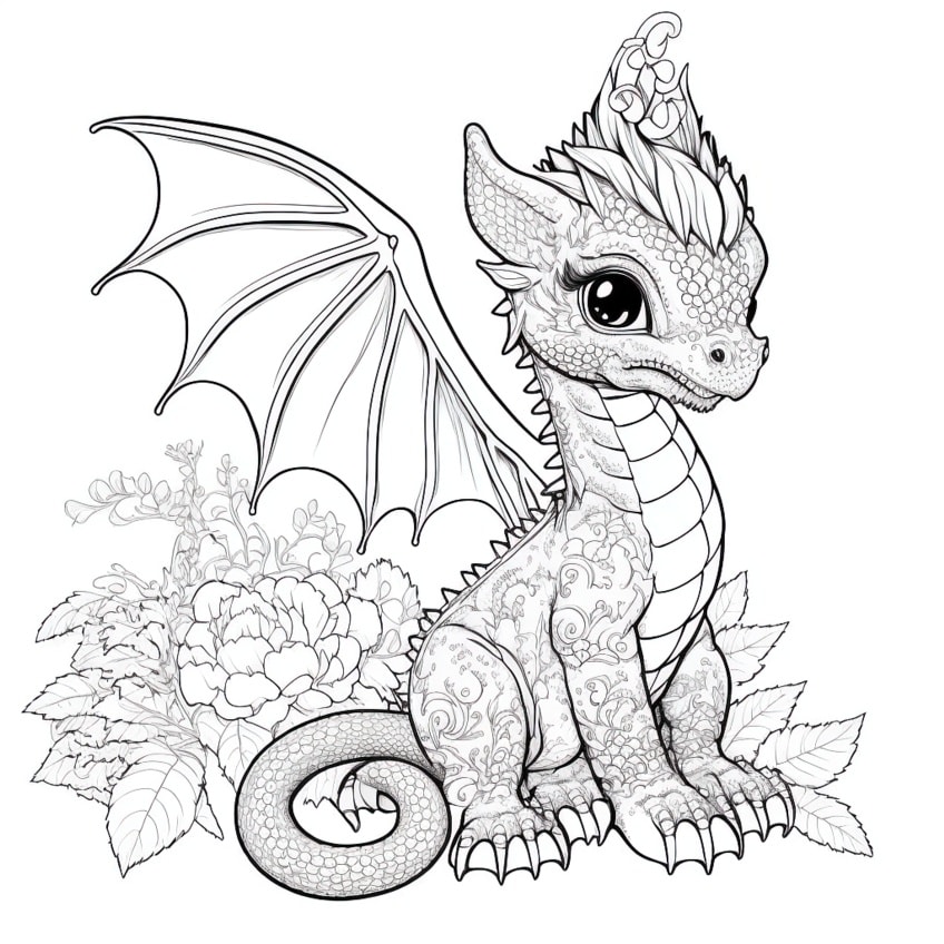 cute dragon coloring pages02