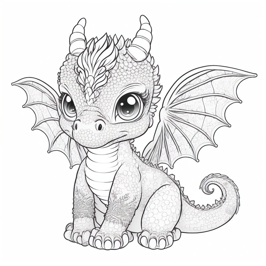 cute dragon coloring pages04