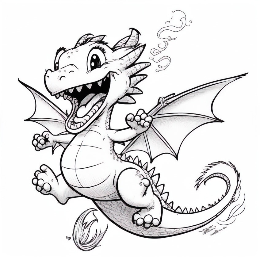cute dragon coloring pages06