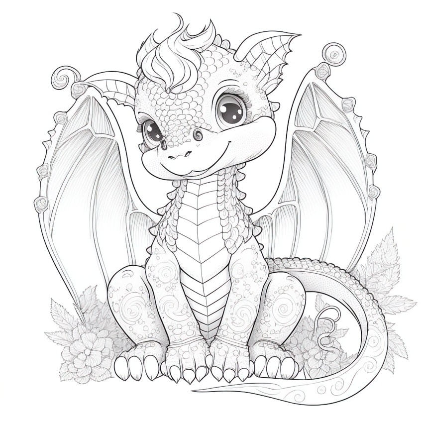 Dragon Coloring Pages - Our 26 Free Dragons to Print and Color