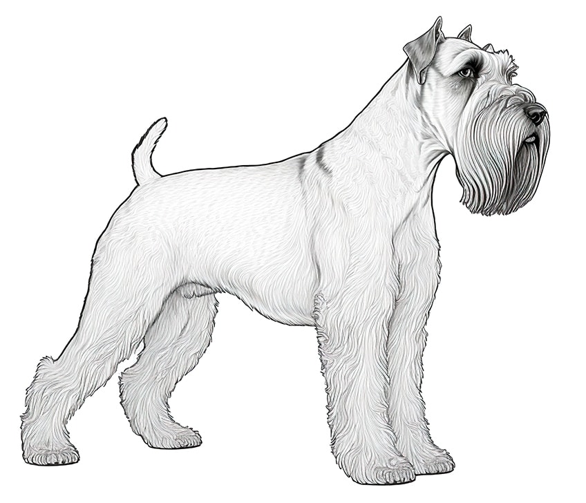 giant schnauzer coloring page 