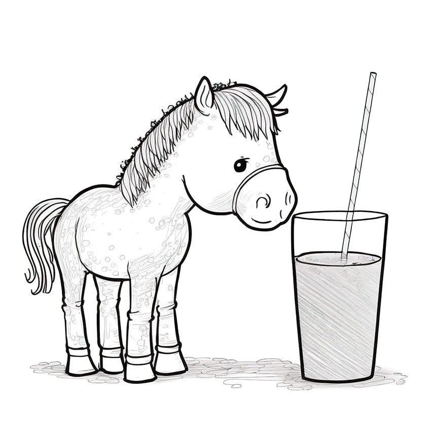 horse coloring pages 04