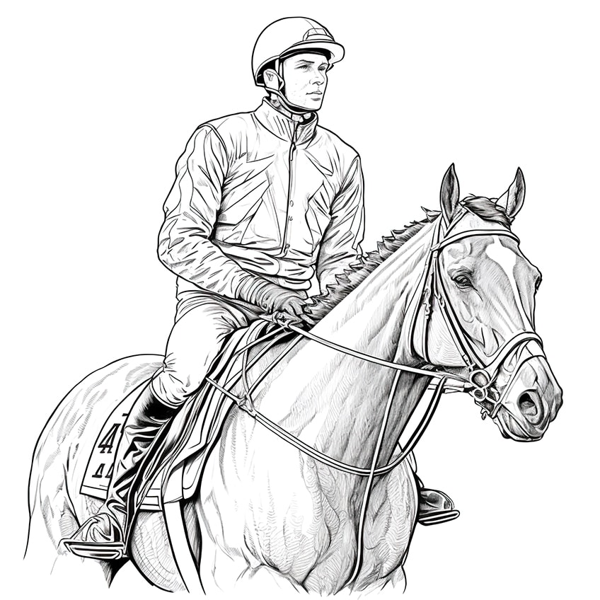 horse coloring pages 05