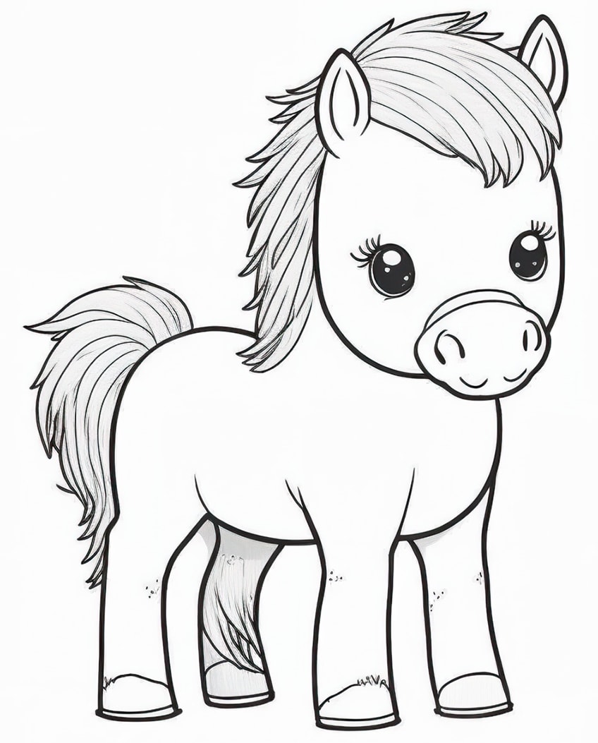 horse coloring pages 10