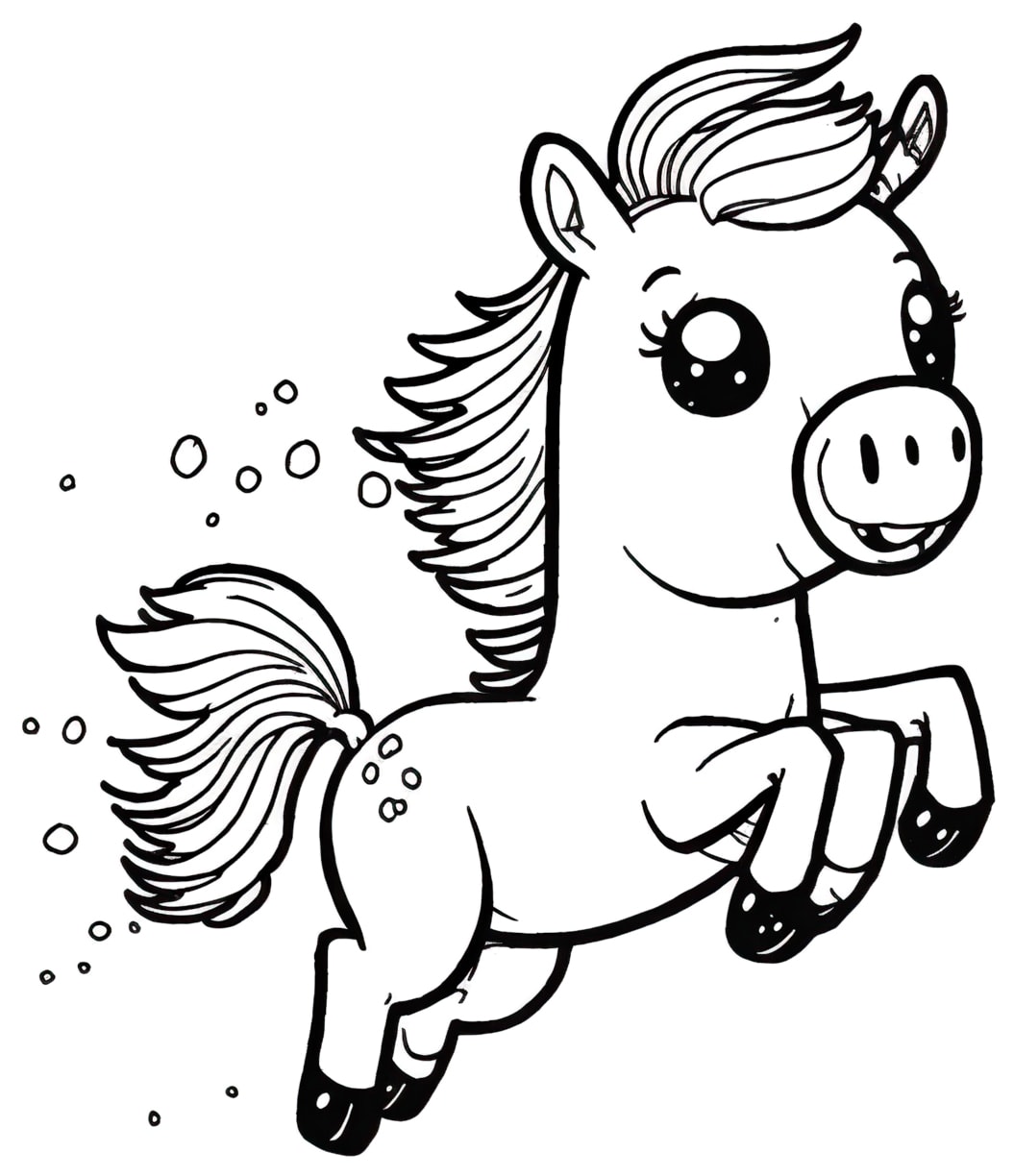 horse coloring pages 11