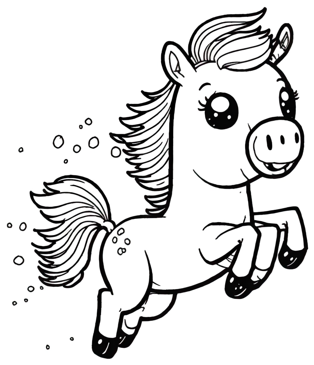 spirit horse coloring pages printable