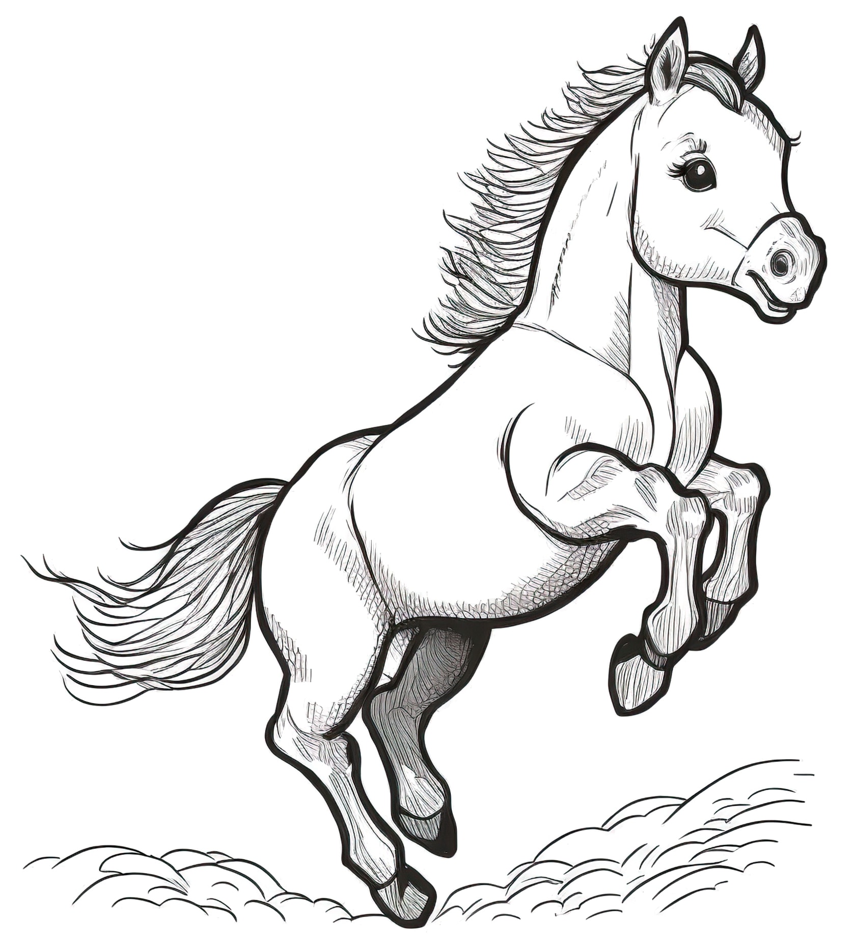 horse coloring pages 12