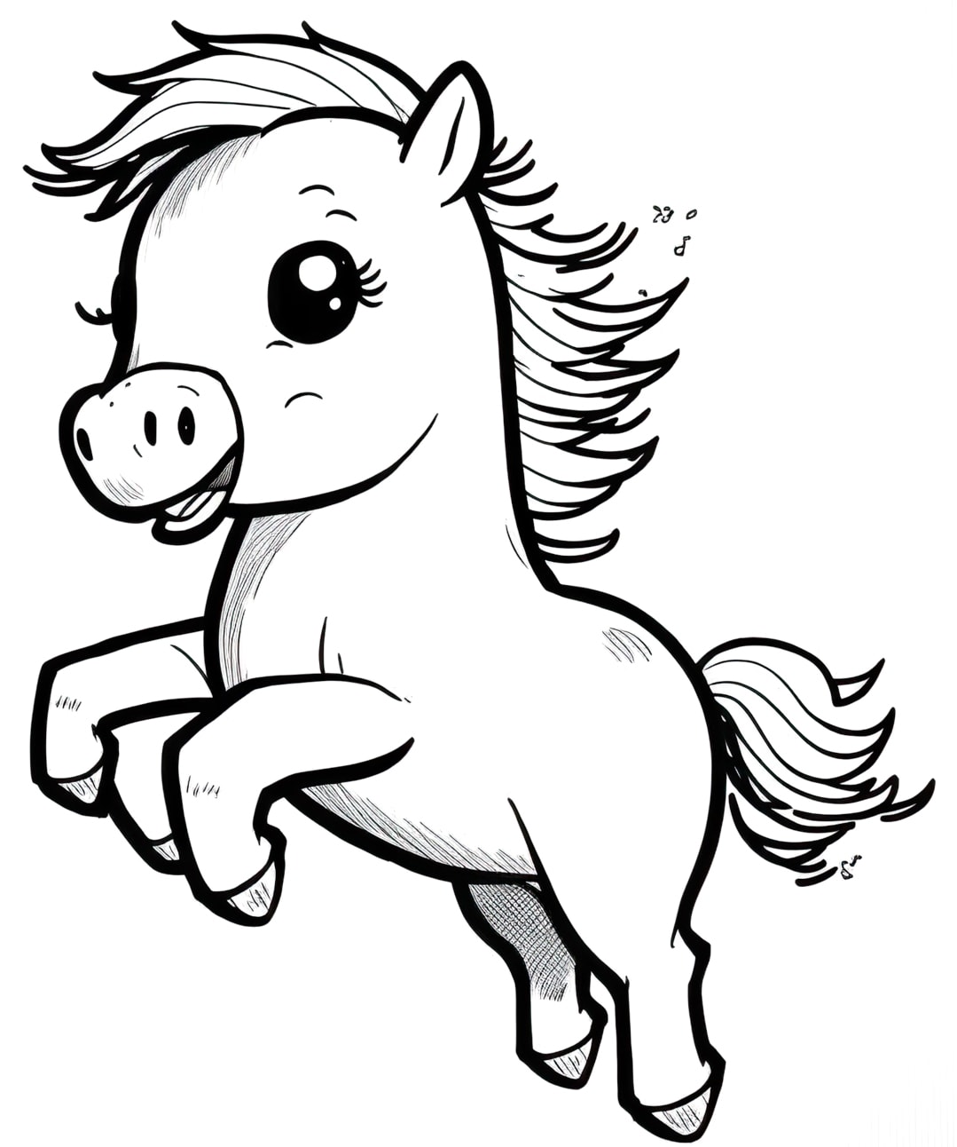 Horse Pictures Coloring Pages