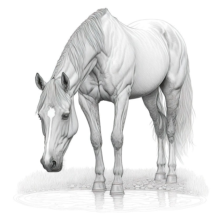 horse coloring pages 14