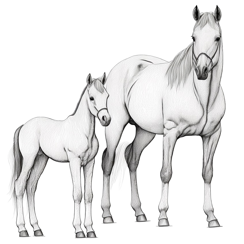 horse coloring pages 15