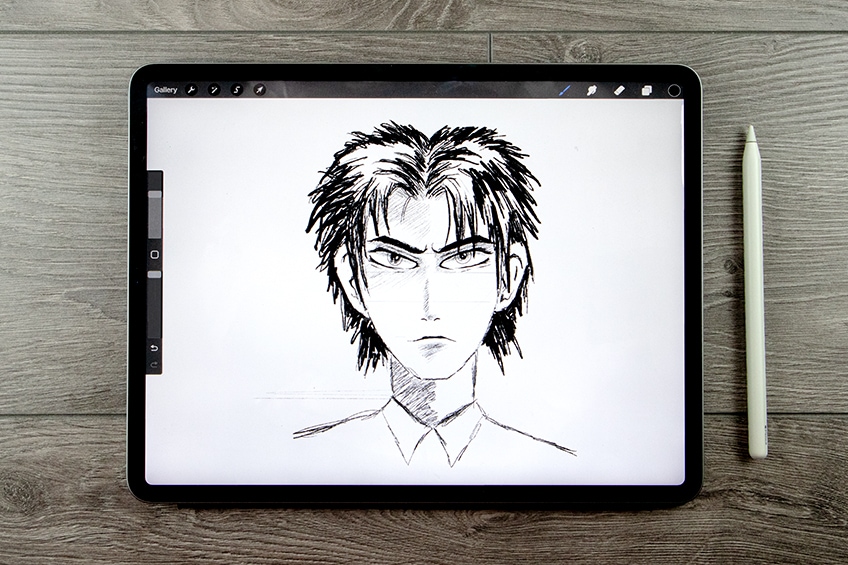 draw anime cartoon characters free hand drawings on request