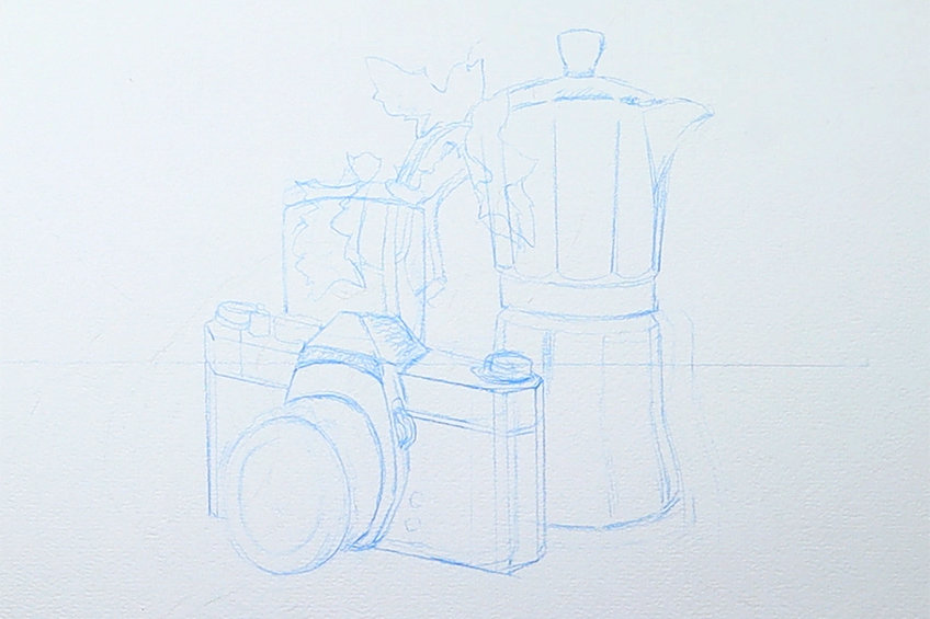 How to Draw Still Life from Reference with Pencil / follow along drawing  lesson - YouTube