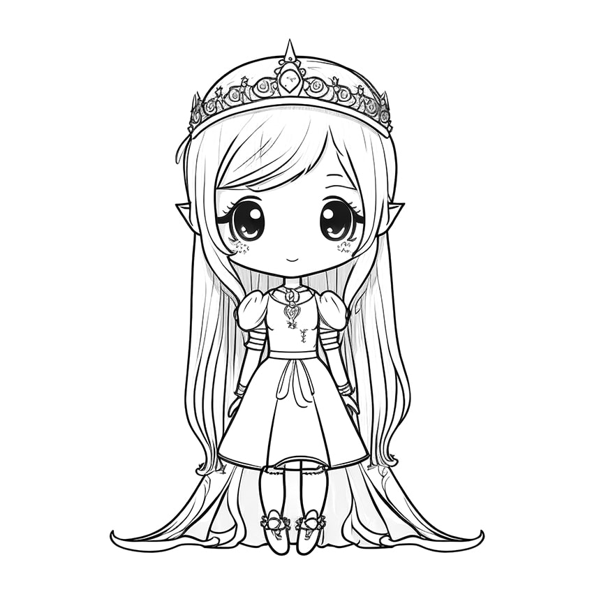 princess coloring pages 01