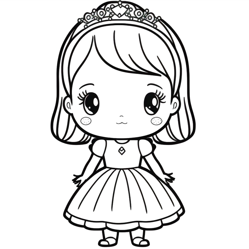 princess coloring pages 05