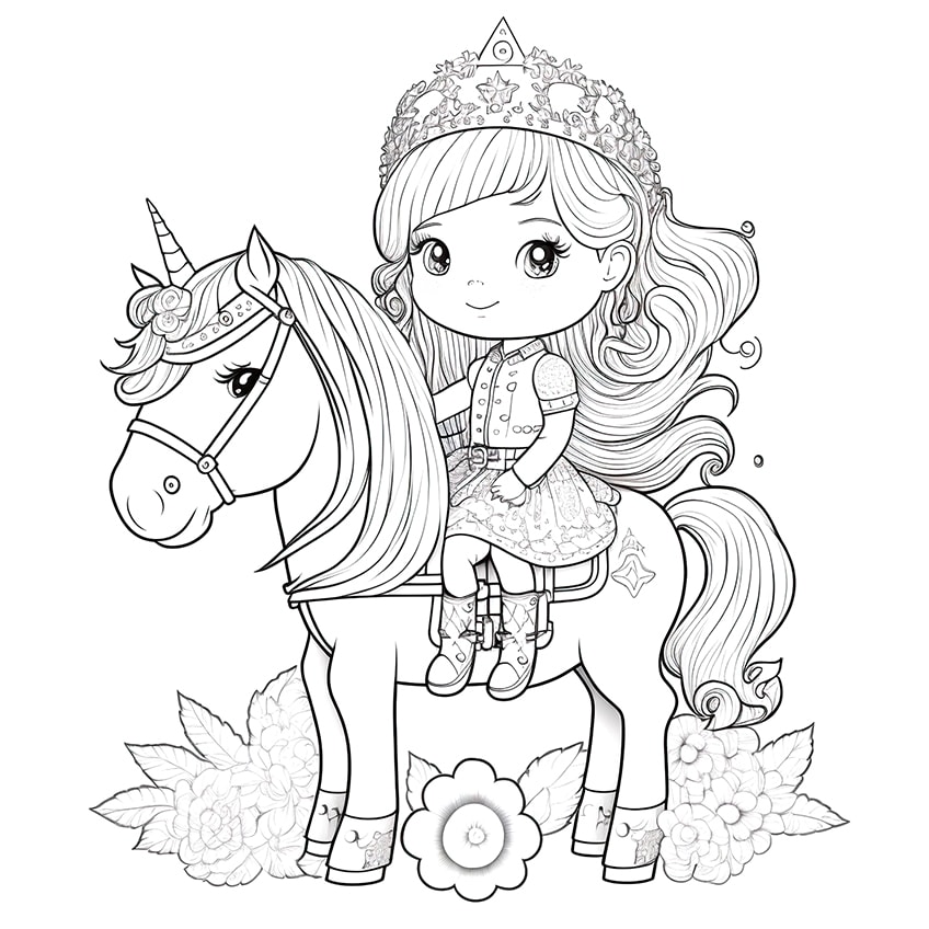 princess coloring pages 06