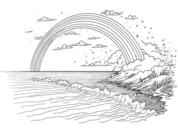 Rainbow Coloring Pages - 12 Free Rainbow Coloring Sheets