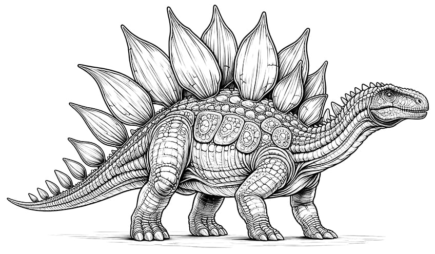 Dinosaur Coloring Pages - 31 Unique Motifs