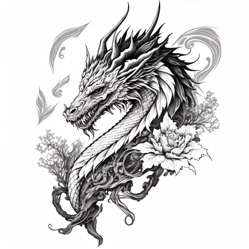 realistic dragon coloring pages 04