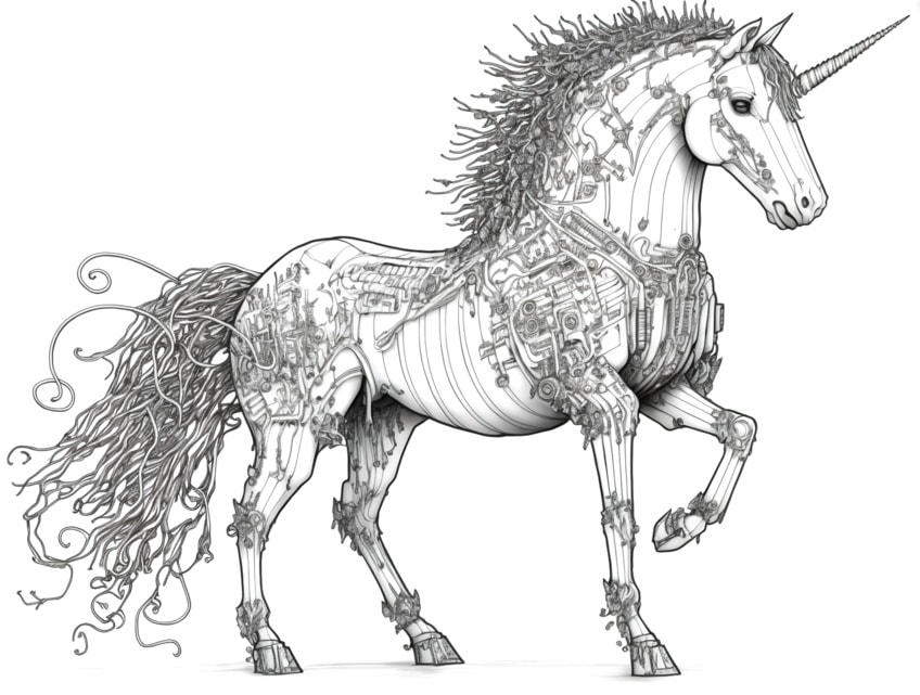unicorn coloring pages 01