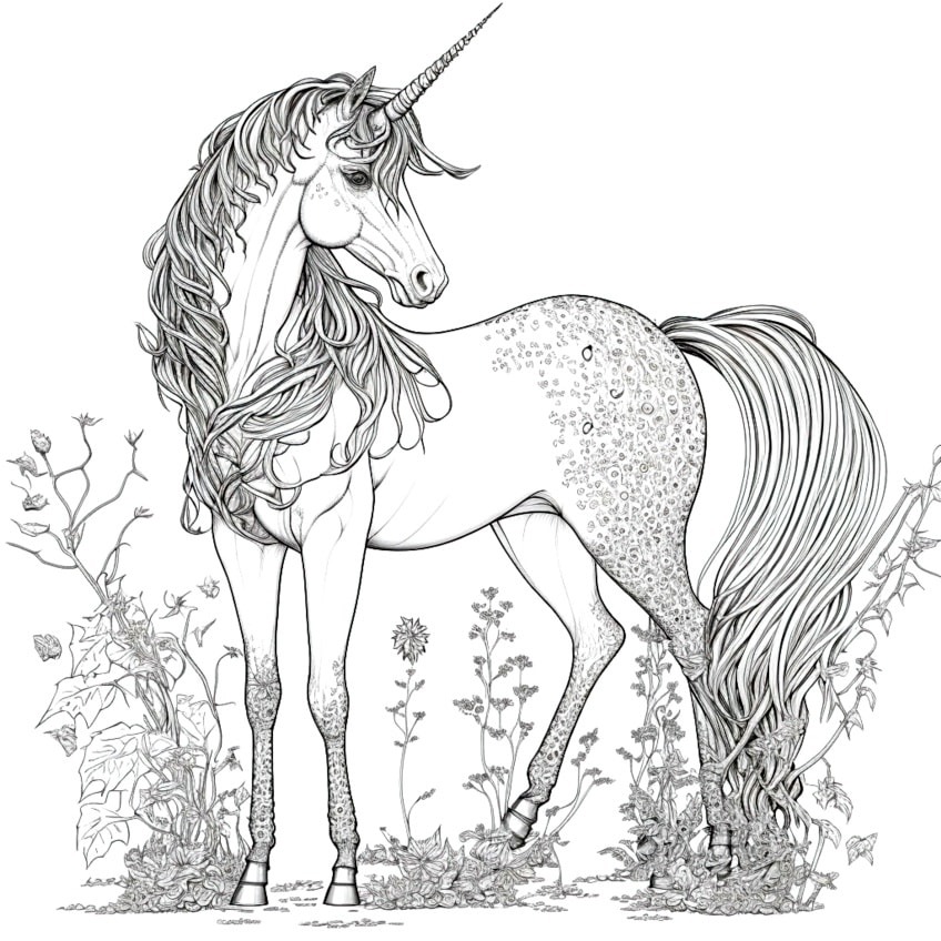 unicorn coloring pages 03